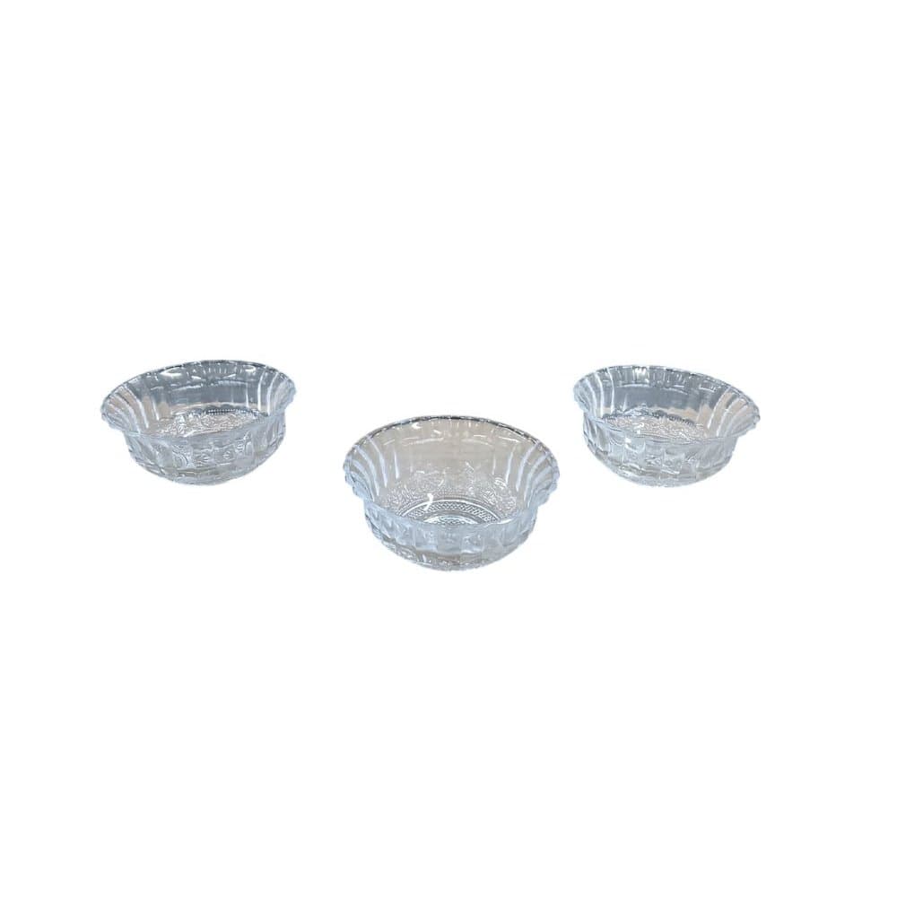 Conjunto 3 Potes Vidro Alexa Bowl Tampa Hermética Cozinha Porta Mantimentos Sobremesa Refratário