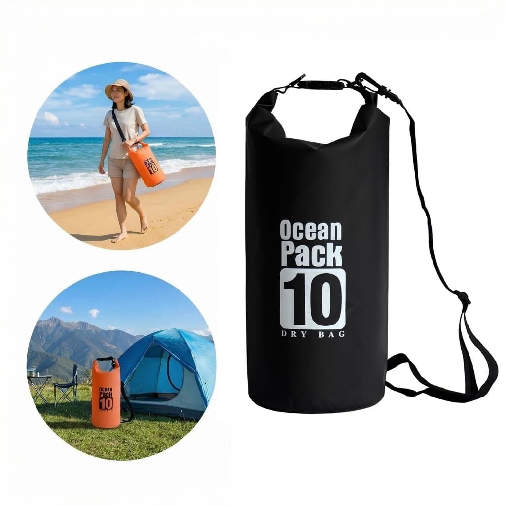 Bolsa Estanque Saco Estanque 10l Impermeável Camping Bag Mochila Pesca Caiaque Natação
