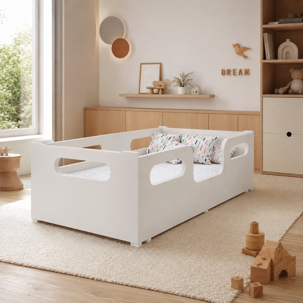 Cama Encanto Infantil Grades Em Mdf Para Quarto Montessoriana
