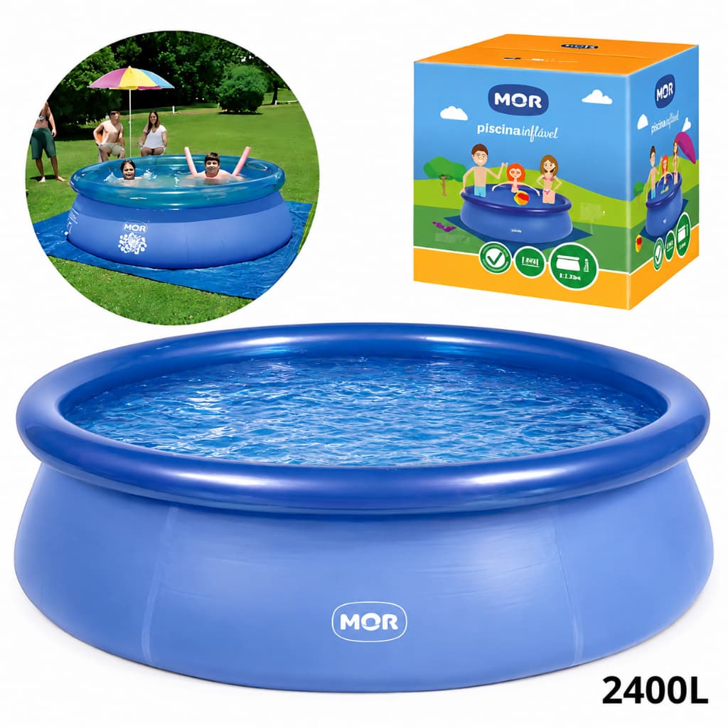 Piscina Mor Retangular Estrutural e Inflável Redonda 400 Litros / 1000 Litros / 2400 Litros Infantil e Adulto