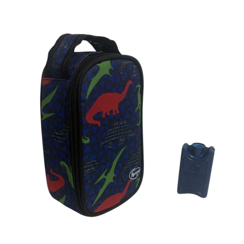 Bolsa Estojo Case Térmica Viagem P Insulina Gelo Reutilizável Refrigeração Diabetes Azul Dinossauro