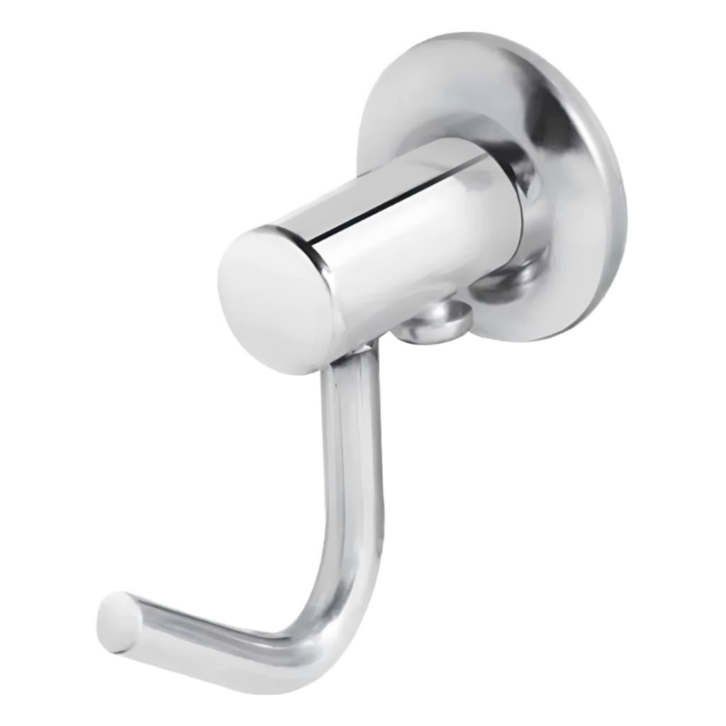 Gancho Cabide Banheiro - Porta Toalha Simples  Aço Inox Prateado