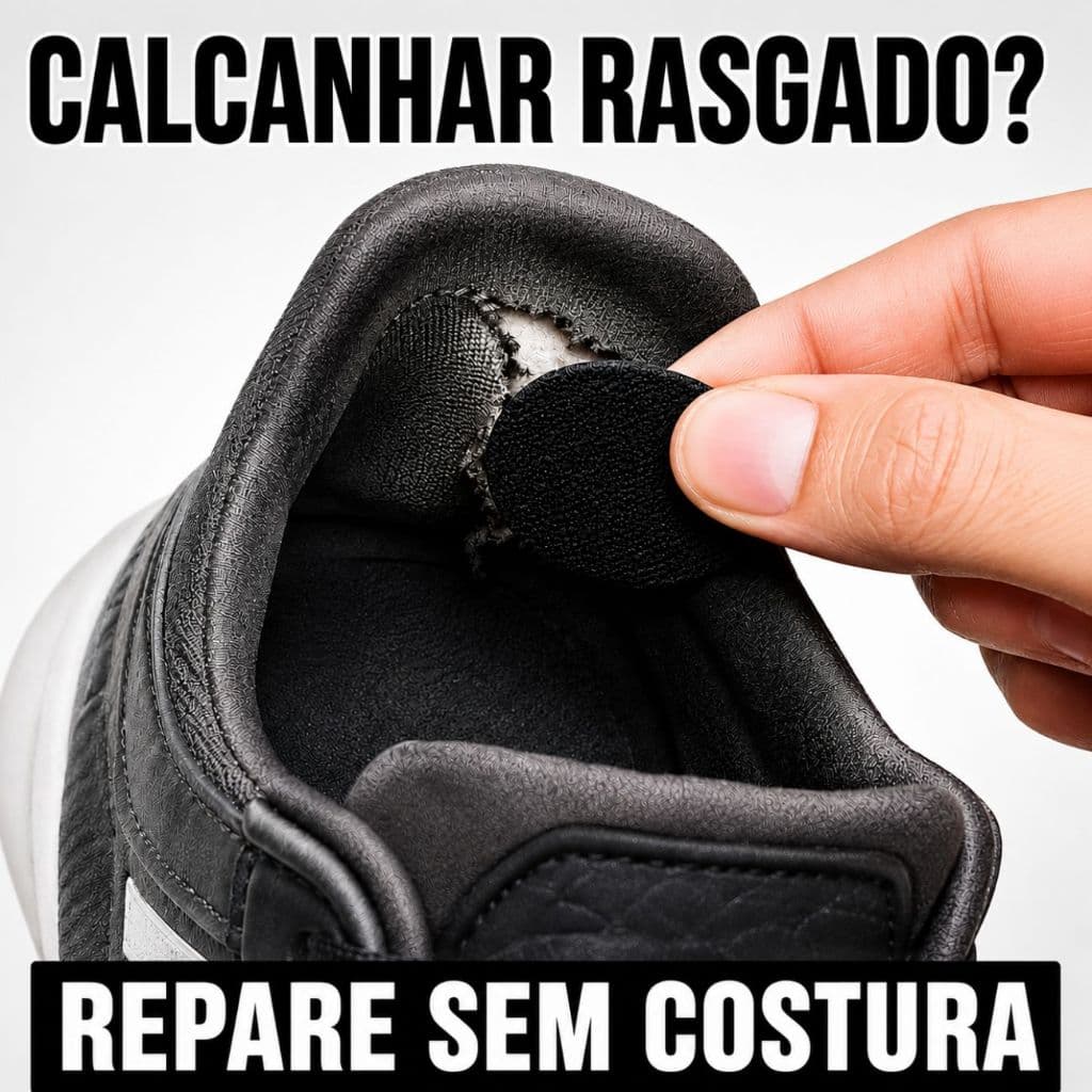 Remendo Calcanhar Tênis Rasgado Reparo Interno Autocolante Confortável Furo Corrida Caminhada