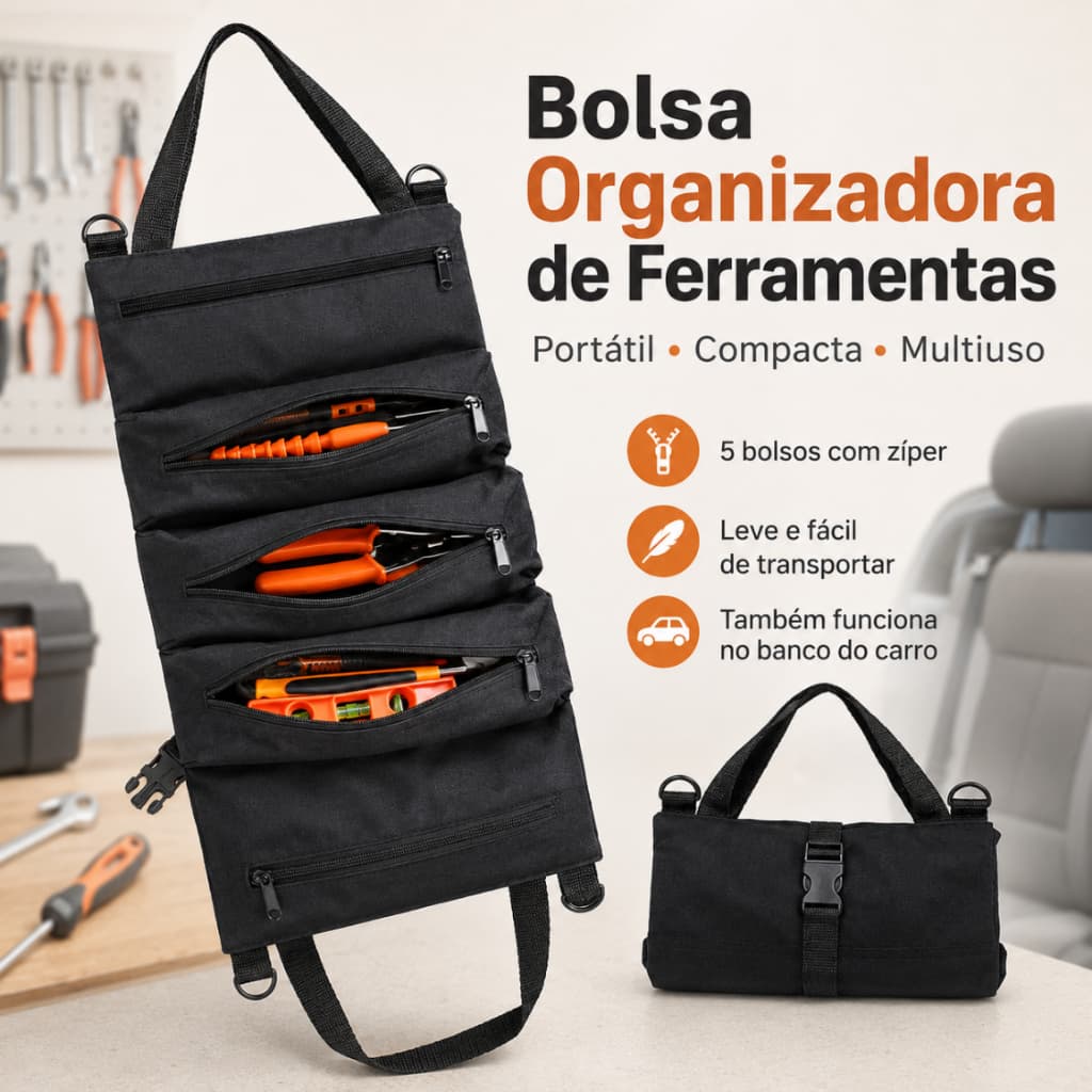 Bolsa De Ferramentas Rolo Prático Estojo Ferramenta Maleta