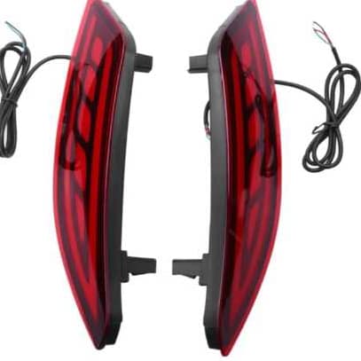 Kit 2 Luzes Traseiras Para-choque - Refletor Freio Neblina e Seta