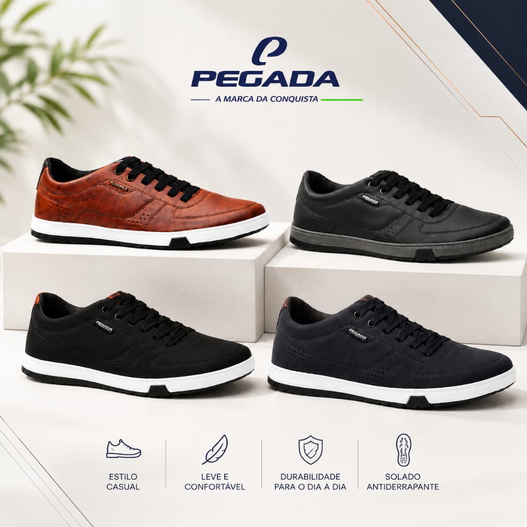 Sapatênis Tênis Masculino Amortech Pegada Conforto Leve Macio 170418