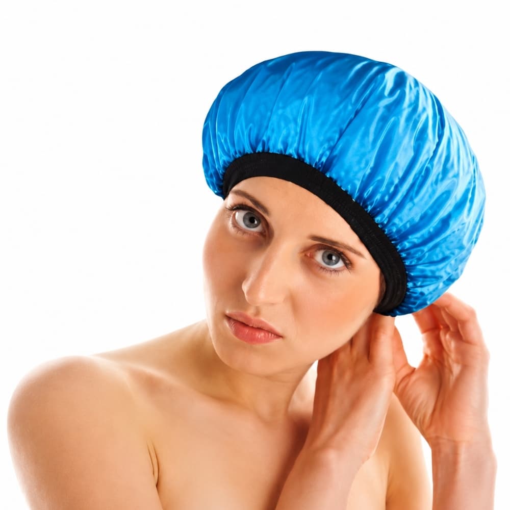Touca Térmica com Bolinha de Isopor - Touca Para Tratamento Capilar e Hidratação - Retém o calor  profissional - PANAMI