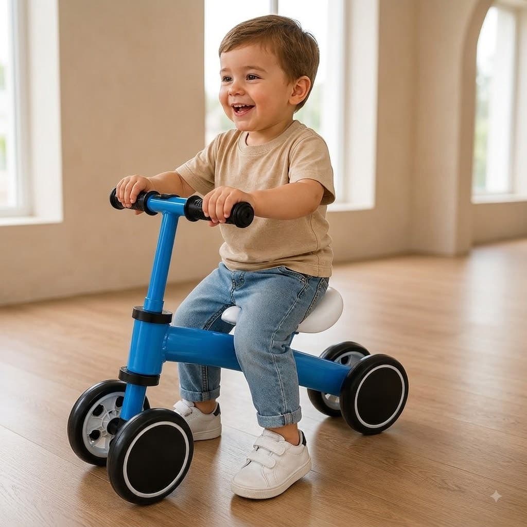 Bicicleta De Equilíbrio Infantil Sem Pedal Primeiro Passo Bebê Criança Menino Menina Rosa Azul