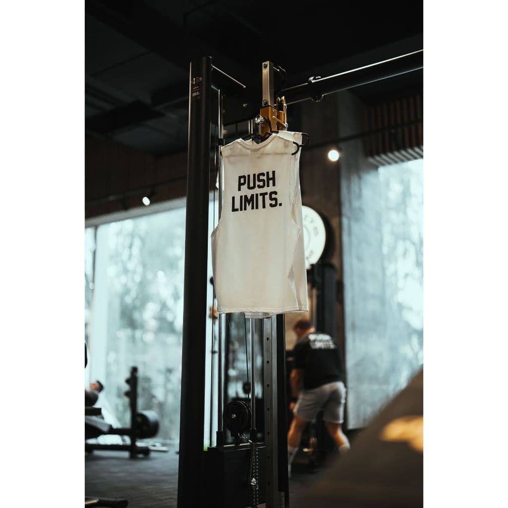 Regata Oversized Treino Atleta Push Limits 100% Algodão Unissex Hybrid