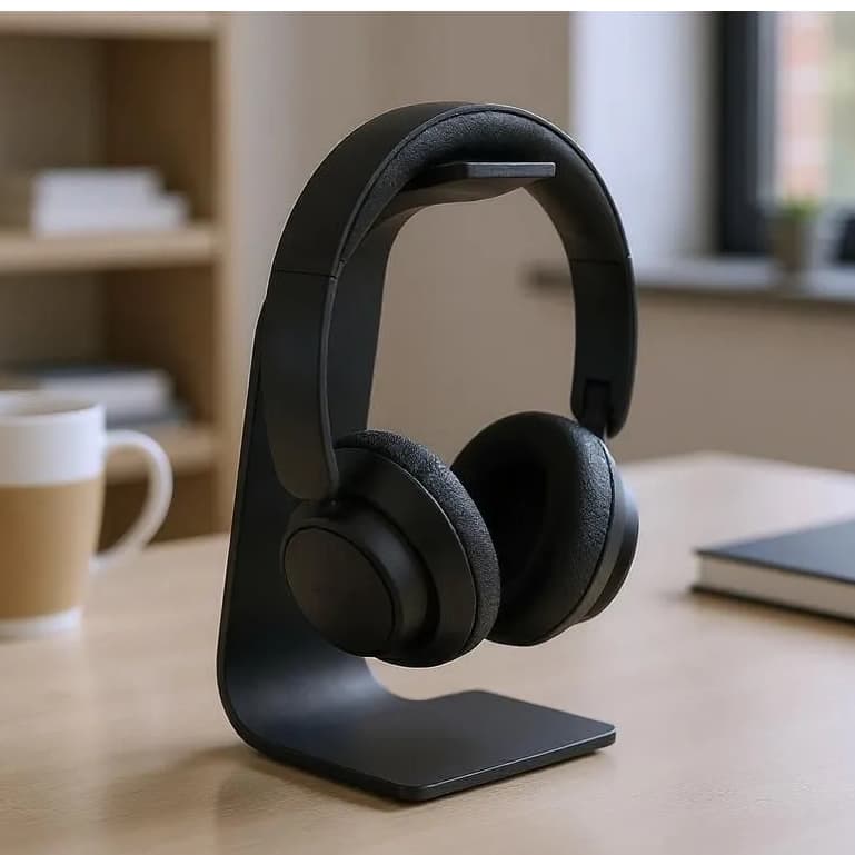 Suporte para Fone de Ouvido de Mesa Organizador Desk Setup Home Office Minimalista Premium Base Antiderrapante
