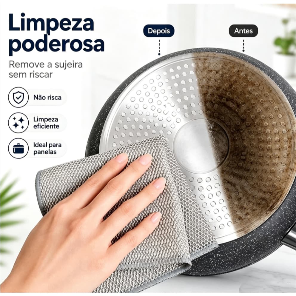 5/10PCS Panos de Limpeza Aço Inoxidável Esponja Arear Panela Fogão Tira Gordura Reutilizável