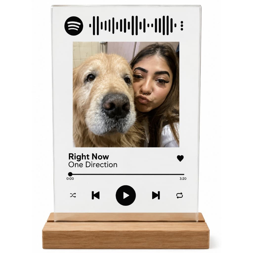 Plaquinha Spotify De Acrílico - Com Foto/presente Criativo