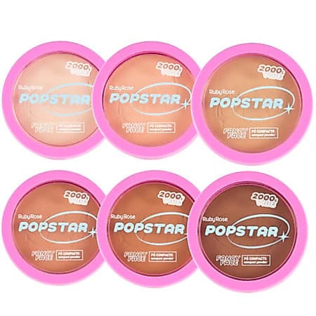 Ruby Rose Pó Compacto Fancy Face Popstar Maquiagem Facial