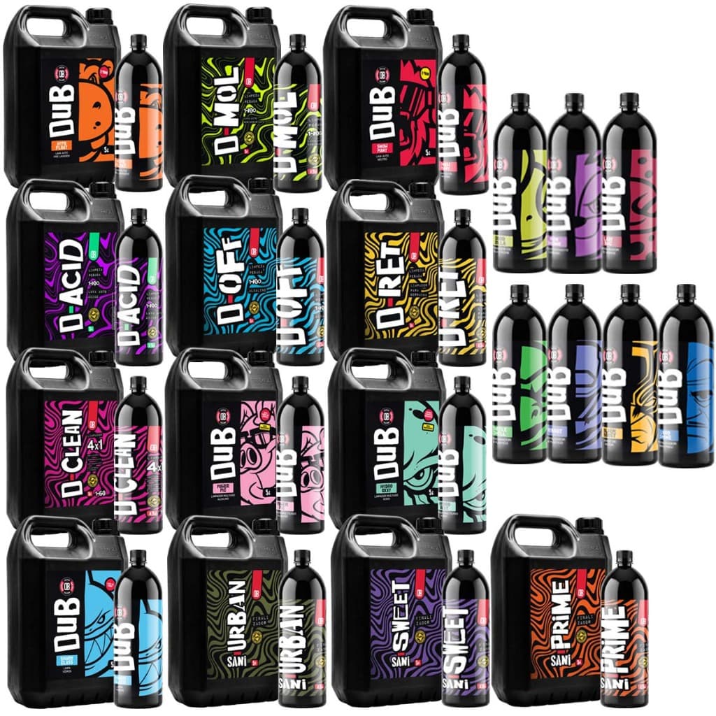 Monte Seu Kit Profissional Estetica Automotiva Dub Boyz Shampoo Acido Alcalino Desengraxante Apc