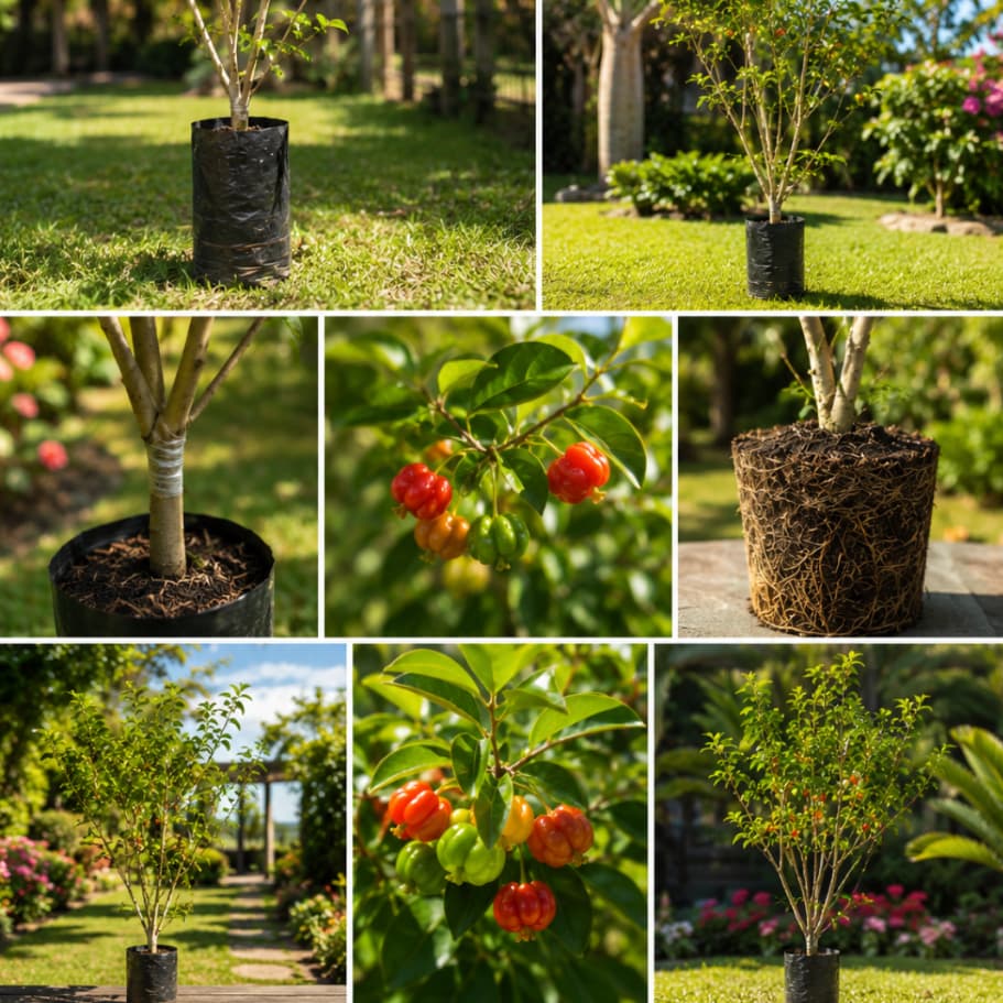Pitanga vermelha saborosa deliciosa natural