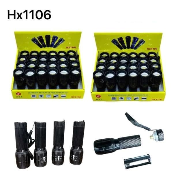 Lanterna Tatica Led Q3 Com Zoom Com Pilha 3 Modos para Acampamentos/Esportes 1106