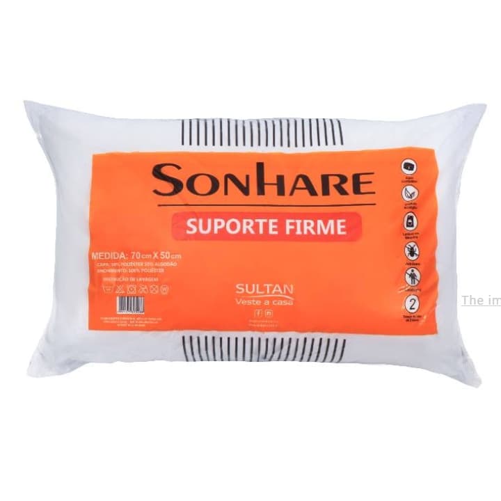Travesseiro Sonhare Sultan Suporte Firme 70x50cm Antiácaro