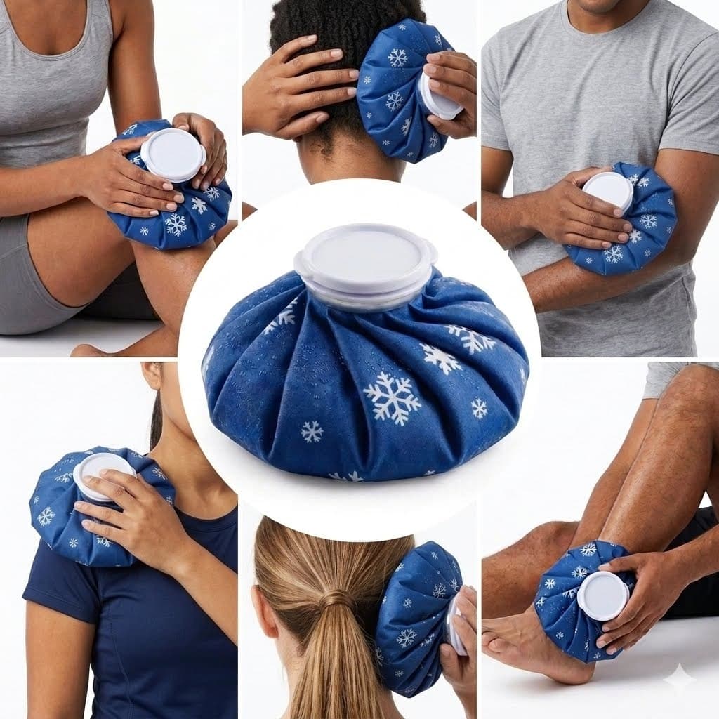 Bolsa de Gelo Térmica Compressa Fria Quente Reutilizáve Flexivel Impermeável Alivios Dores Musculares Tensões
