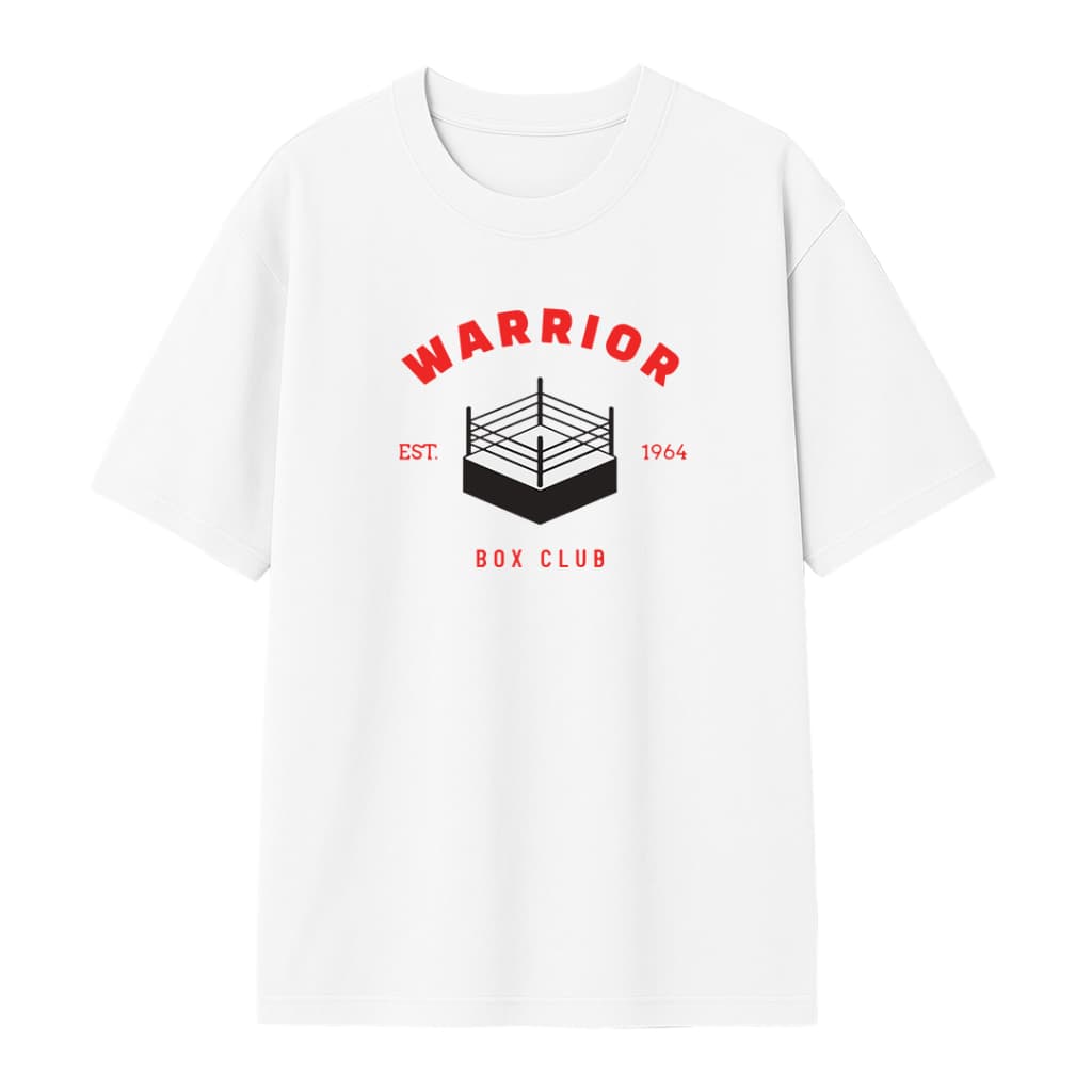 Camiseta Oversized Treino Box Warrior Unissex 100% Algodão Hibrido