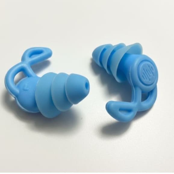 Tampão de Natação de Dormir e Redução de Ruídos de Silicone Plugue de Orelha com Caixinha Azul