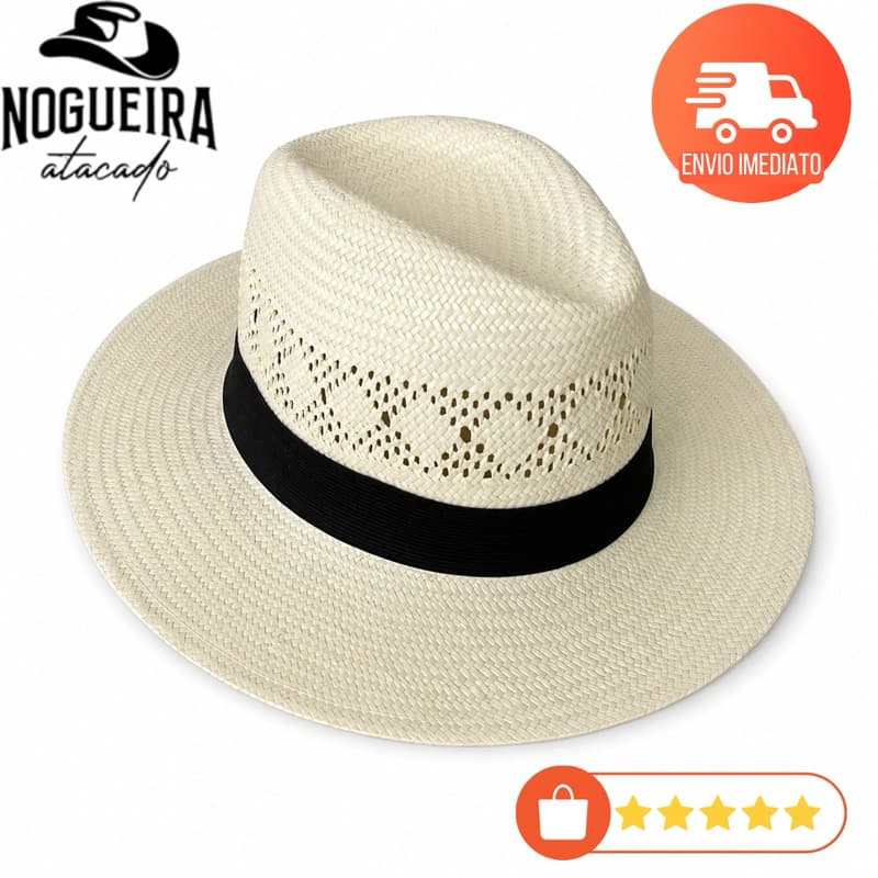 Chapéu Panamá Vazado Off White – Leveza, Elegância e Conforto