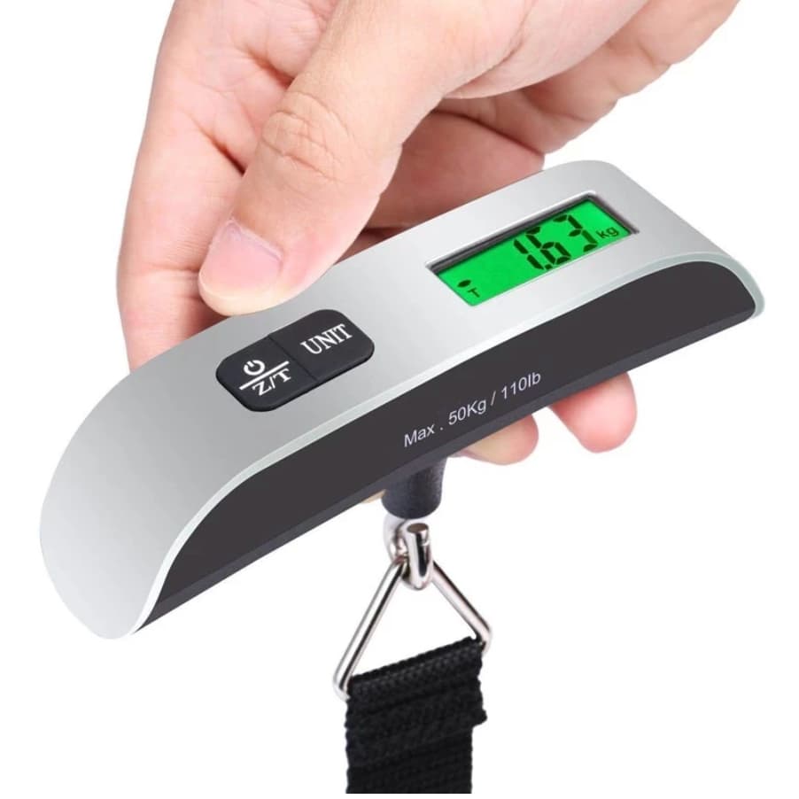 Balança Suspensa Digital 50Kg 10G : Eletrônica Portátil Para Pesagem De Bagagem Itens Essenciais Viagens