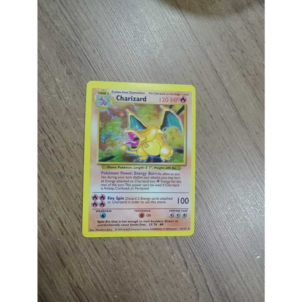 CARD POKEMON CHARIZARD - BASE SET 1998 - 04/102