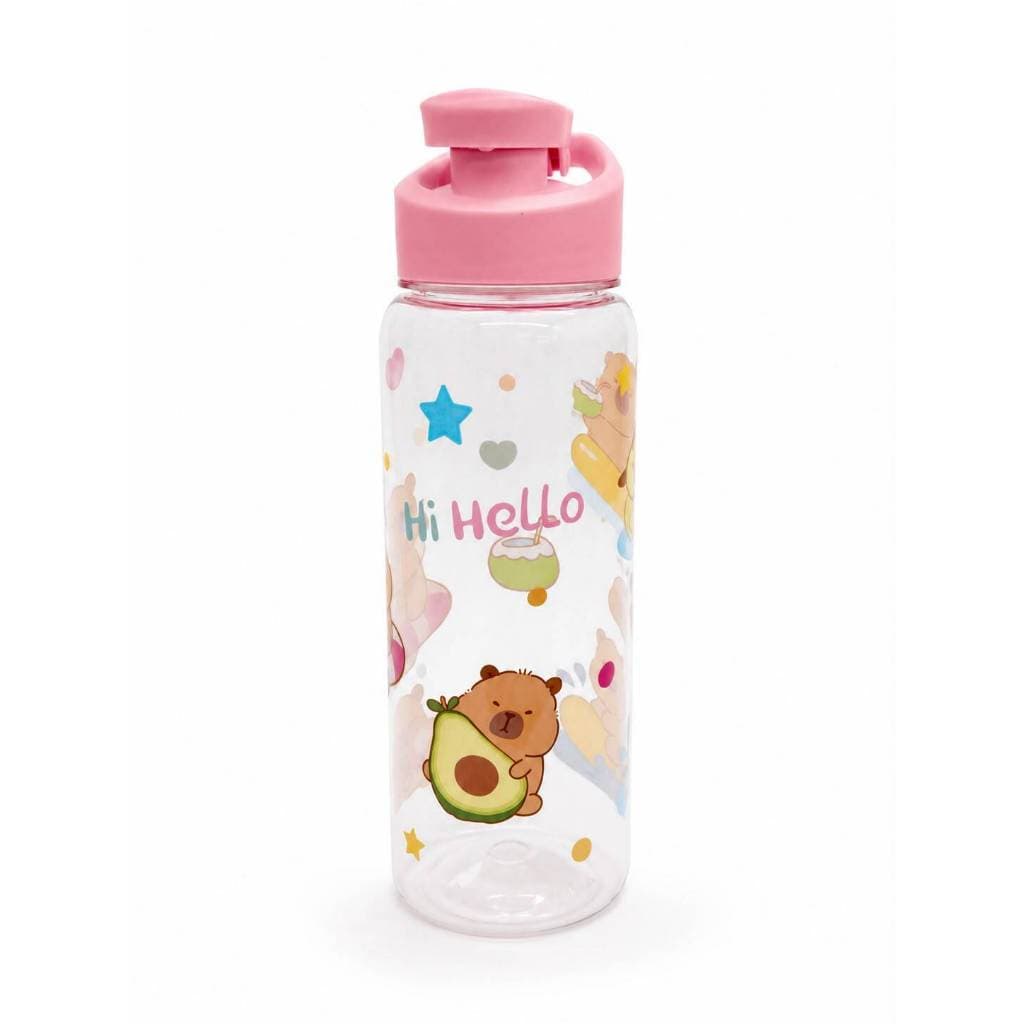 Garrafa Infantil 700ml Tampa Flip Cores Escola Passeio Crianças Hidratação Dia a Dia Livre de BPA