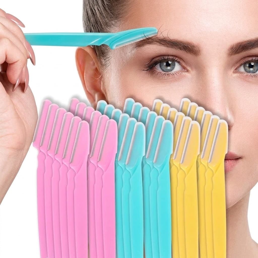 Kit 6/12/18 Lâminas Sobrancelha e Rosto Navalha Navalhete para Depilação Facial sobrancelhas buço e axila