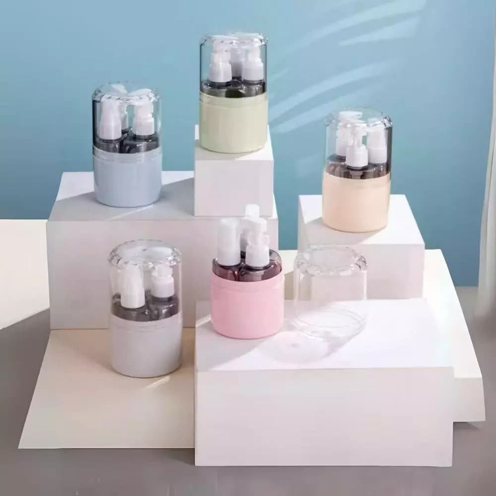KIT 3 FRASCOS SPRAY REUTILIZÁVEIS PARA VIAGEM PORTÁTEIS RECIPIENTES PARA PERFUME COSMÉTICOS HIGIENE E USO DIÁRIO