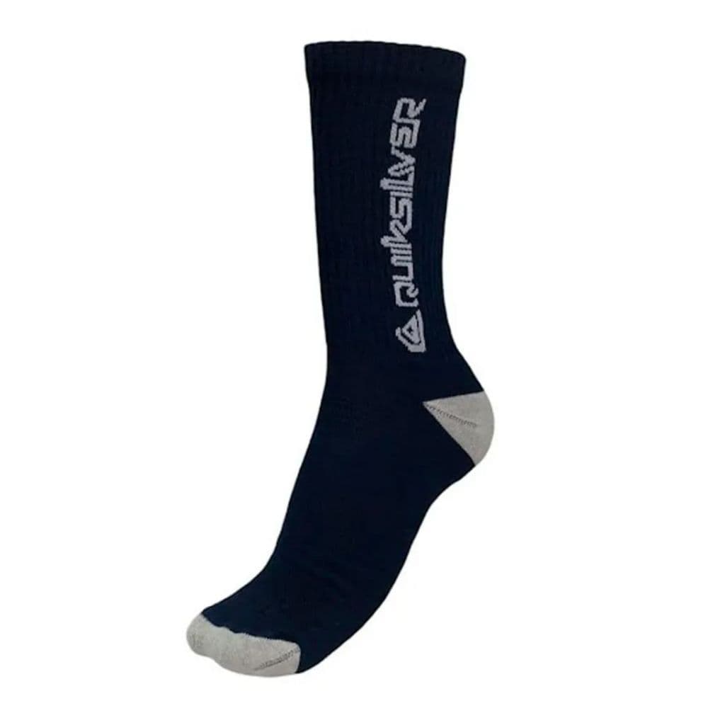 Meia Cano Alto Quiksilver Qk31a Azul Marinho Meia Esportiva Alta