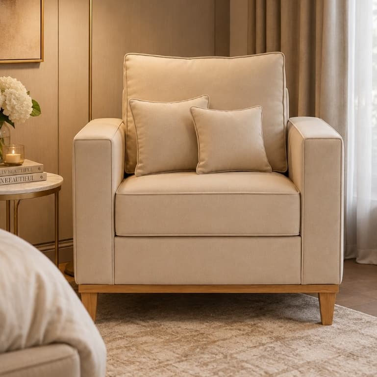 Pontrona Modelo Beny Estofada em Corino Premium Sala de Espera Clinica Poltrona Para Consultório