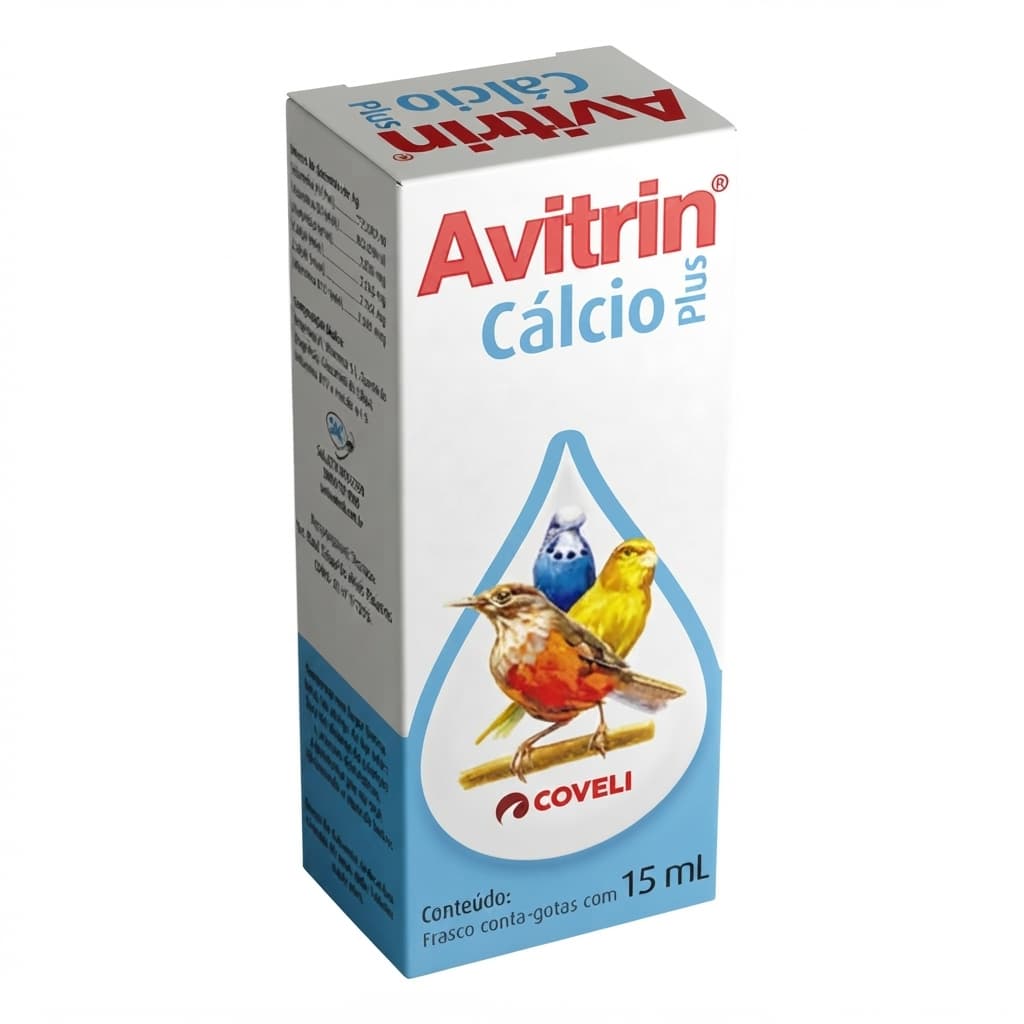 Avitrin Cálcio Plus 15ml Coveli Suplemento Vitamínico Para Aves