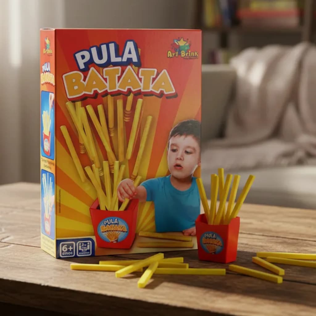 Jogo Pula Batata Brinquedo Infantil Puxa Batatinha Frita