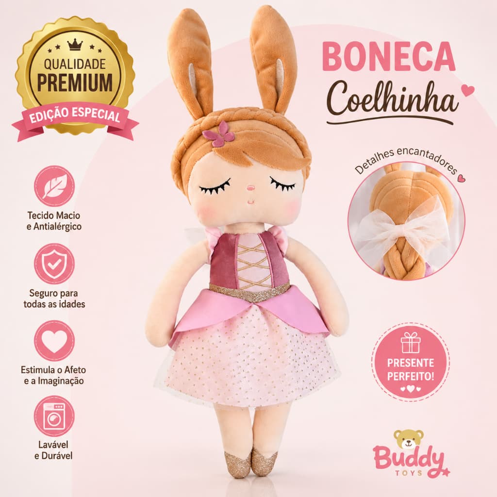 Boneca Metoo Butterfly 33cm Sacola Brinquedo Meninas Criança