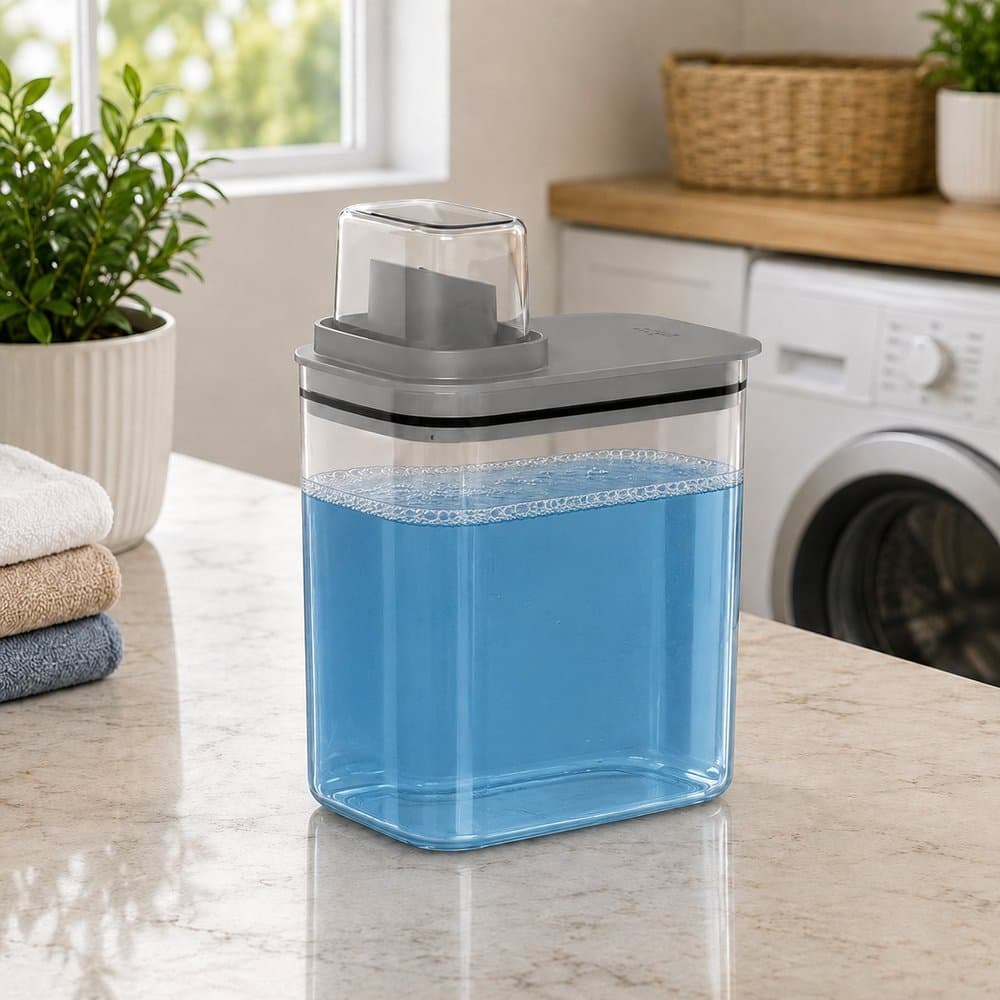 Dispenser Porta Sabão 1,5L 2,3L Transparente Vedação Silicone Antivazamento
