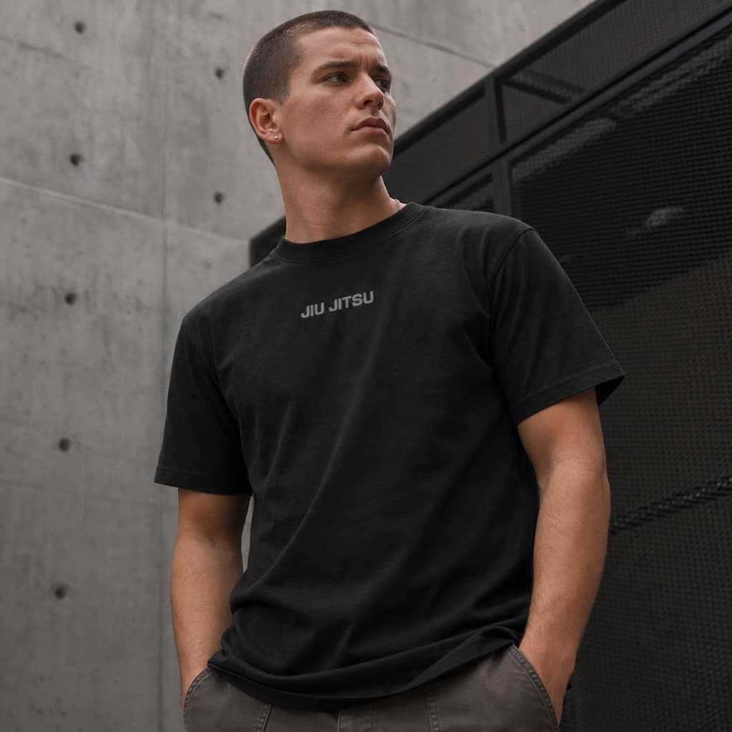 Camiseta Jiu Jitsu Adulto Masculina e Feminina Estampa Minimalista