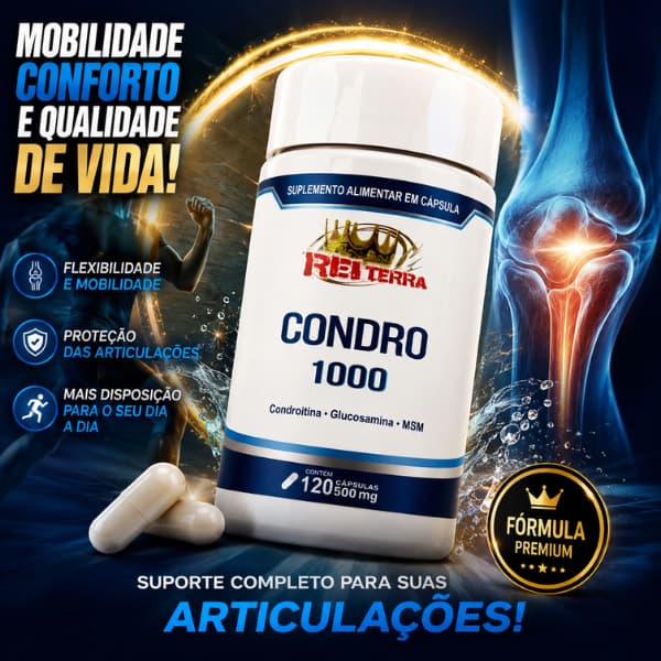 Condroitina + Glicosamina + D3 + Msm  - Rei Terra