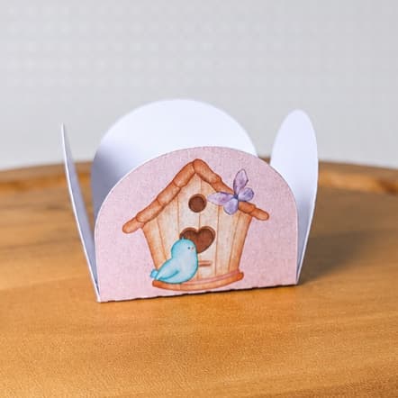 Forminha para doces 4 pétalas Jardim Encantado - Festa Jardim encantado Modelo 1