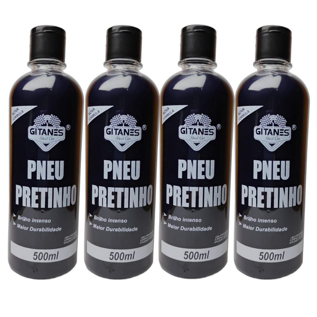 Pneu Pretinho Revitalizador 500ml 4 Unidades