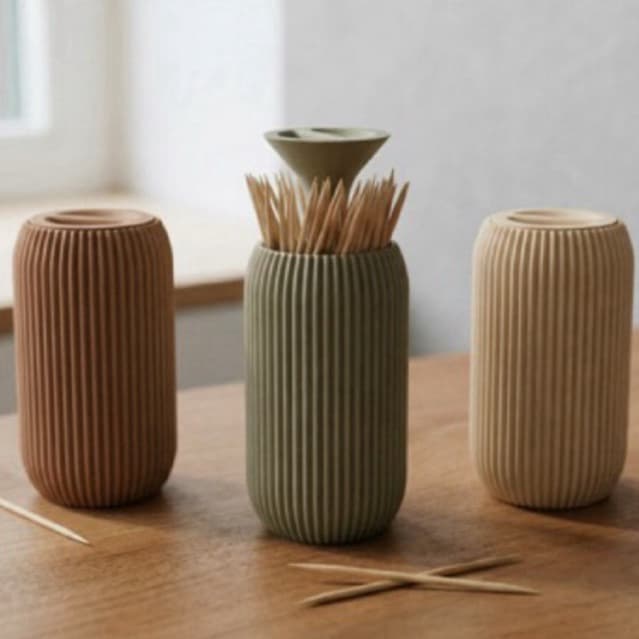 PORTA-PALITOS CANELADO | DESIGN MINIMALISTA E ELEGANTE