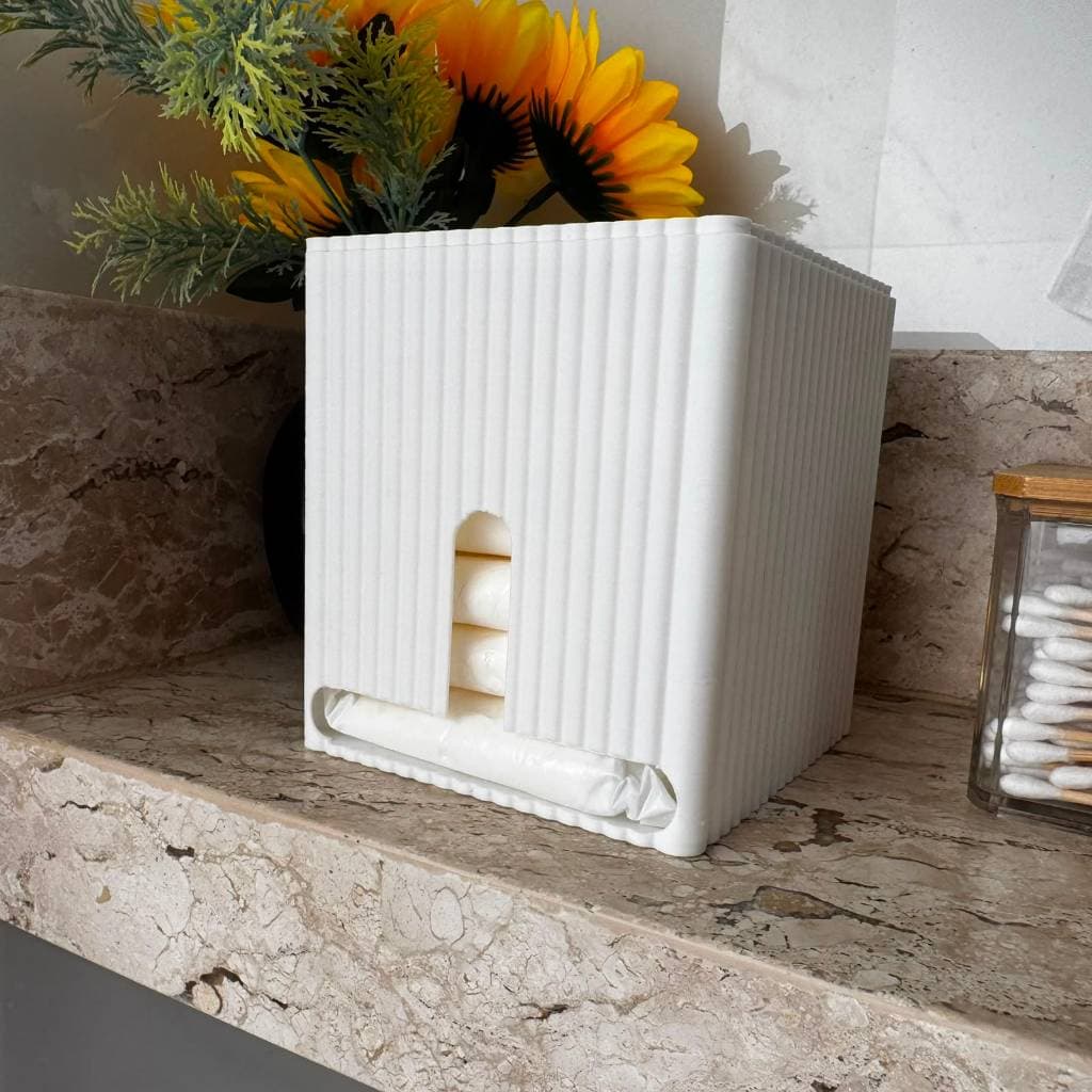 Porta Absorvente Organizador para Banheiro / lavabo Dispenser Higiênico Decorativo