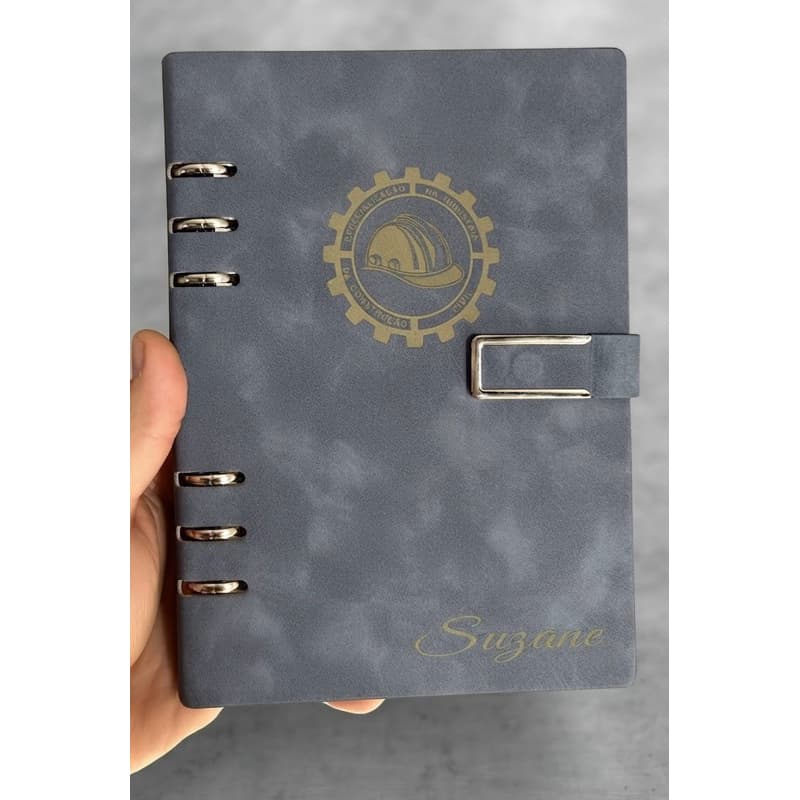 Caderno Fichário A5 PERSONALIZADO Logo/Nome/Time.