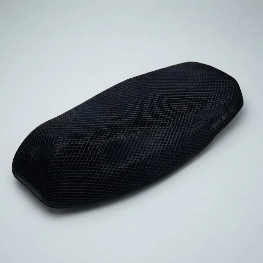 Capa Térmica Do Banco Moto Redinha Rede Tela Universal Protetora Honda Biz CG Titan Fan YBR Bros Twister Yamaha Preta