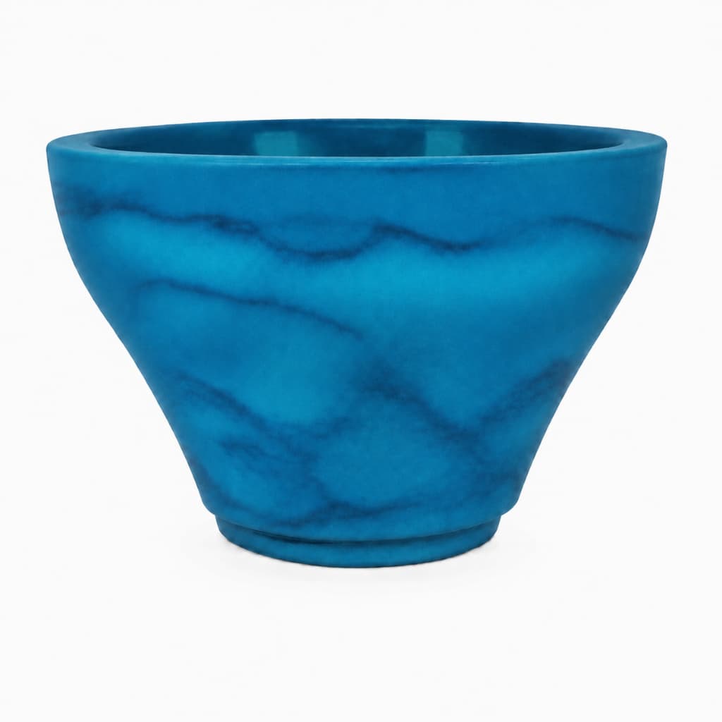 Vasos Para Plantas Xangai Marmorizado com Prato Coletor - Vaso Decorativo em Polietileno