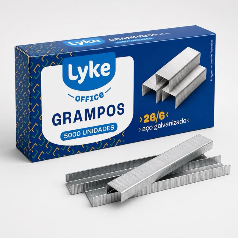 Grampo 26/6 Galvanizado ou Cobreado C/5000 Unidades