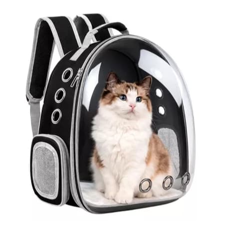 Mochila Pet Visão Panorâmica Astronauta para Cachorro e Gato Transporte Seguro e Confortável