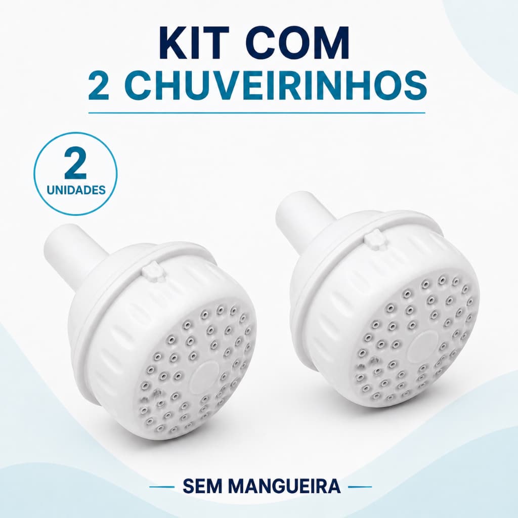 Chuveirinhos Desviadores Manuais Banco Kit Com 02 Unidades