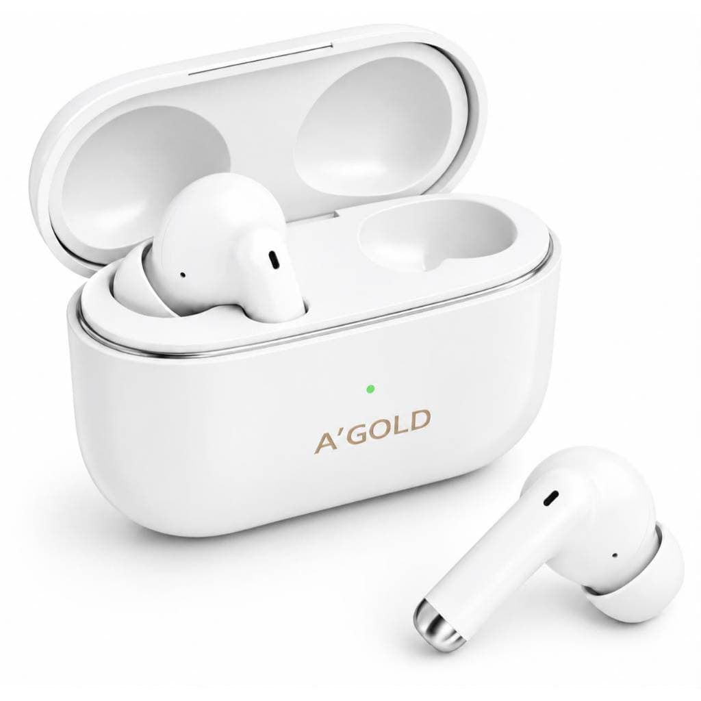 Fone Sem Fio Bluetooth 5.4 A´Gold Mini Bateria de Longa Duração e Microfone Integrado Som Grave Para Musica Limpo HD