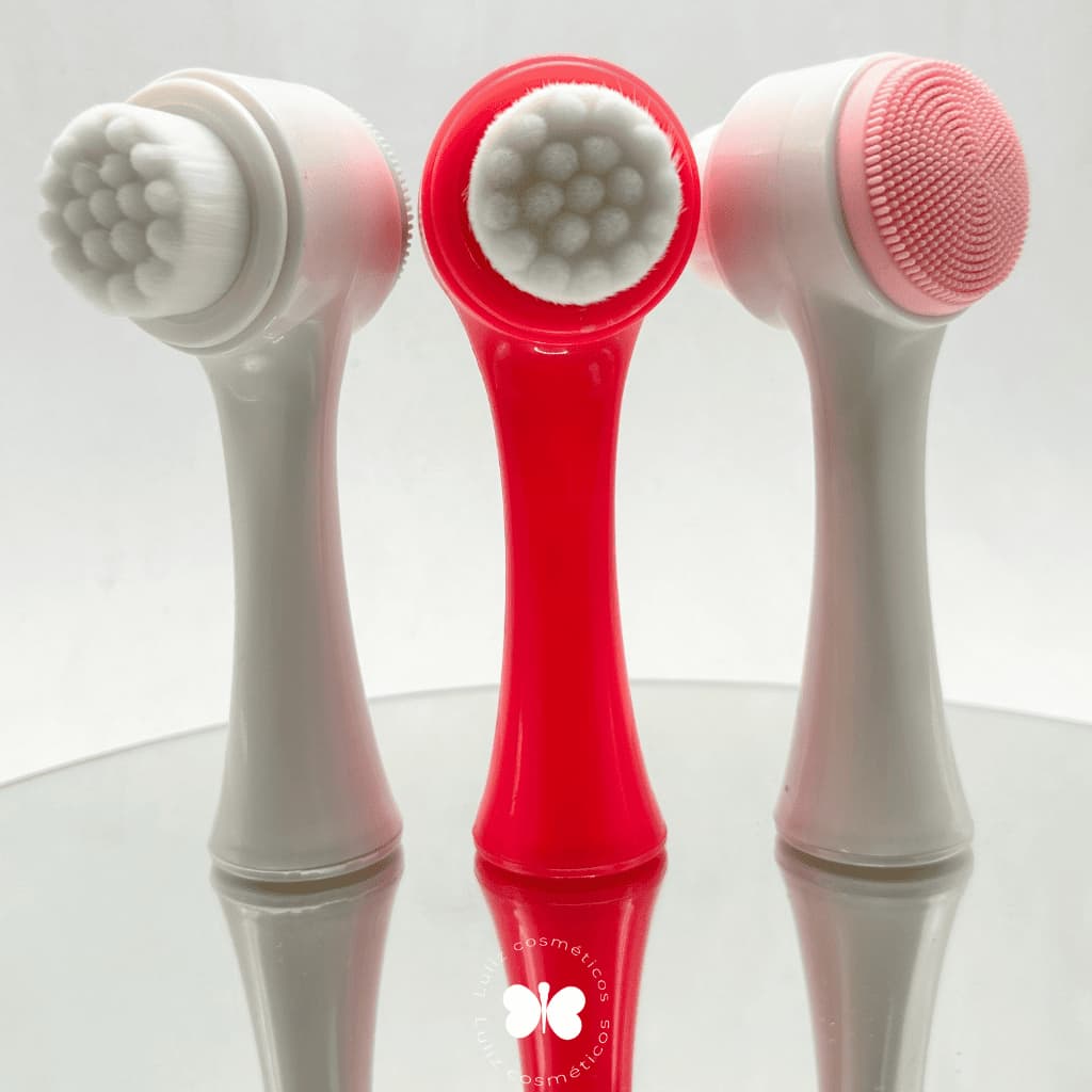 Escova de Limpeza Facial 2 em 1 - Cores Variadas
